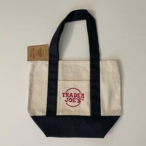 Trader Joe's Mini Canvas Tote Bag